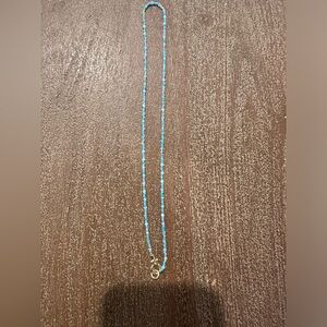 GORJANA Poppy Gem bead necklace Blue Lace Agate ~ "turquoise"